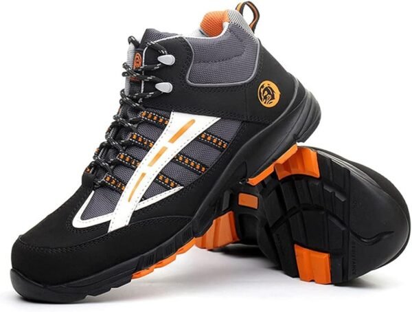 wg1017 raydlinx unisex steel toe work boots slip resistant safety shoes with steel midsole for construction