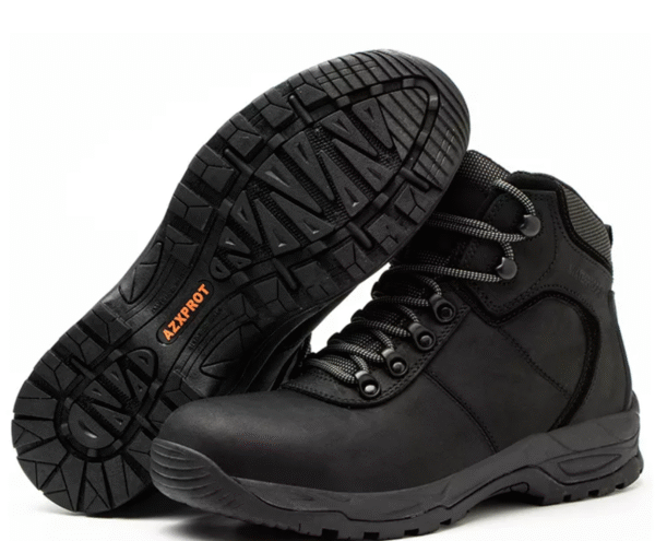 azx 557 men's 6 inch goodyear md sole waterproof leather safety shoes