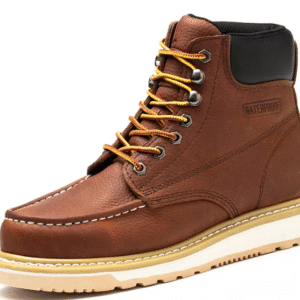 azx 552 men's 6 inch goodyear md sole waterproof leather safety shoes