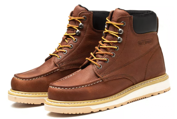 azx 552 men's 6 inch goodyear md sole waterproof leather safety shoes
