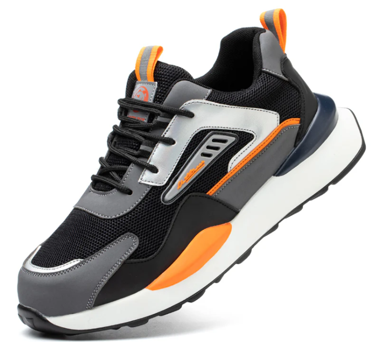 wg 1010 raydlinx steel toe work shoes lightweight slip on safety sneakers for men & women black