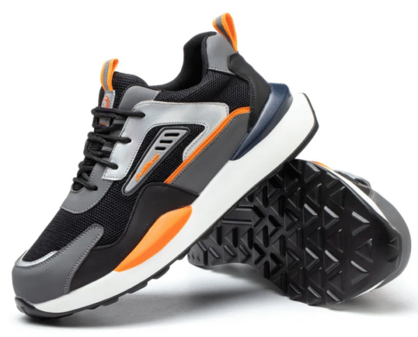 wg 1010 raydlinx steel toe work shoes lightweight slip on safety sneakers for men & women black