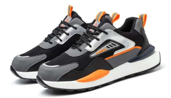 wg 1010 raydlinx steel toe work shoes lightweight slip on safety sneakers for men & women black