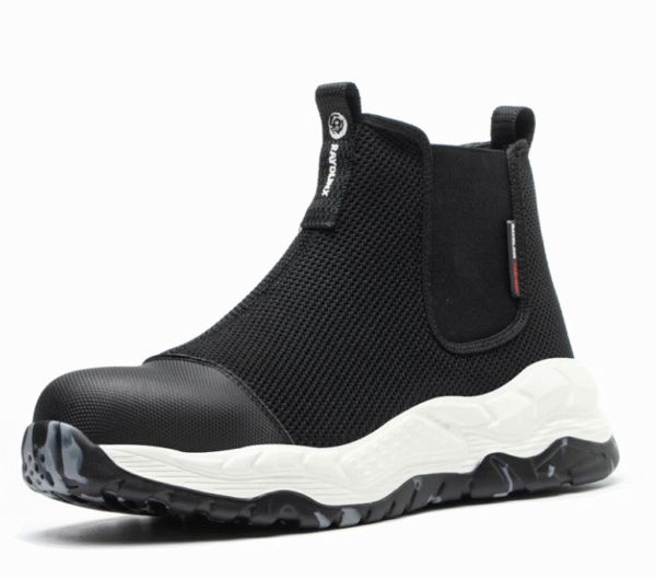 wg1013 raydlinx steel toe boots lightweight breathable safety shoes (black)