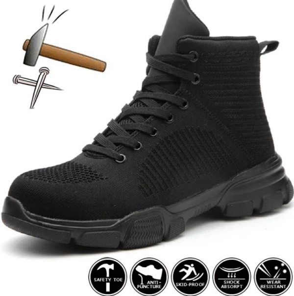 wg1015 raydlinx steel toe work boots ( black )