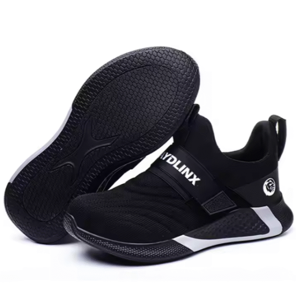 wg1019 raydlinx indestructible steel toe work shoes ( black )